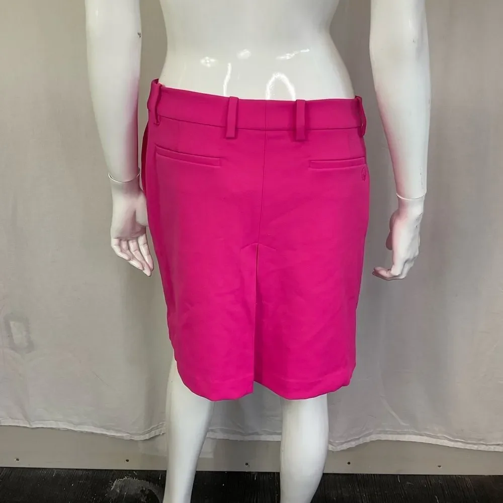 NEW Tory Sport Bright Pink Pockets Tech Twil Golf Skort Size M